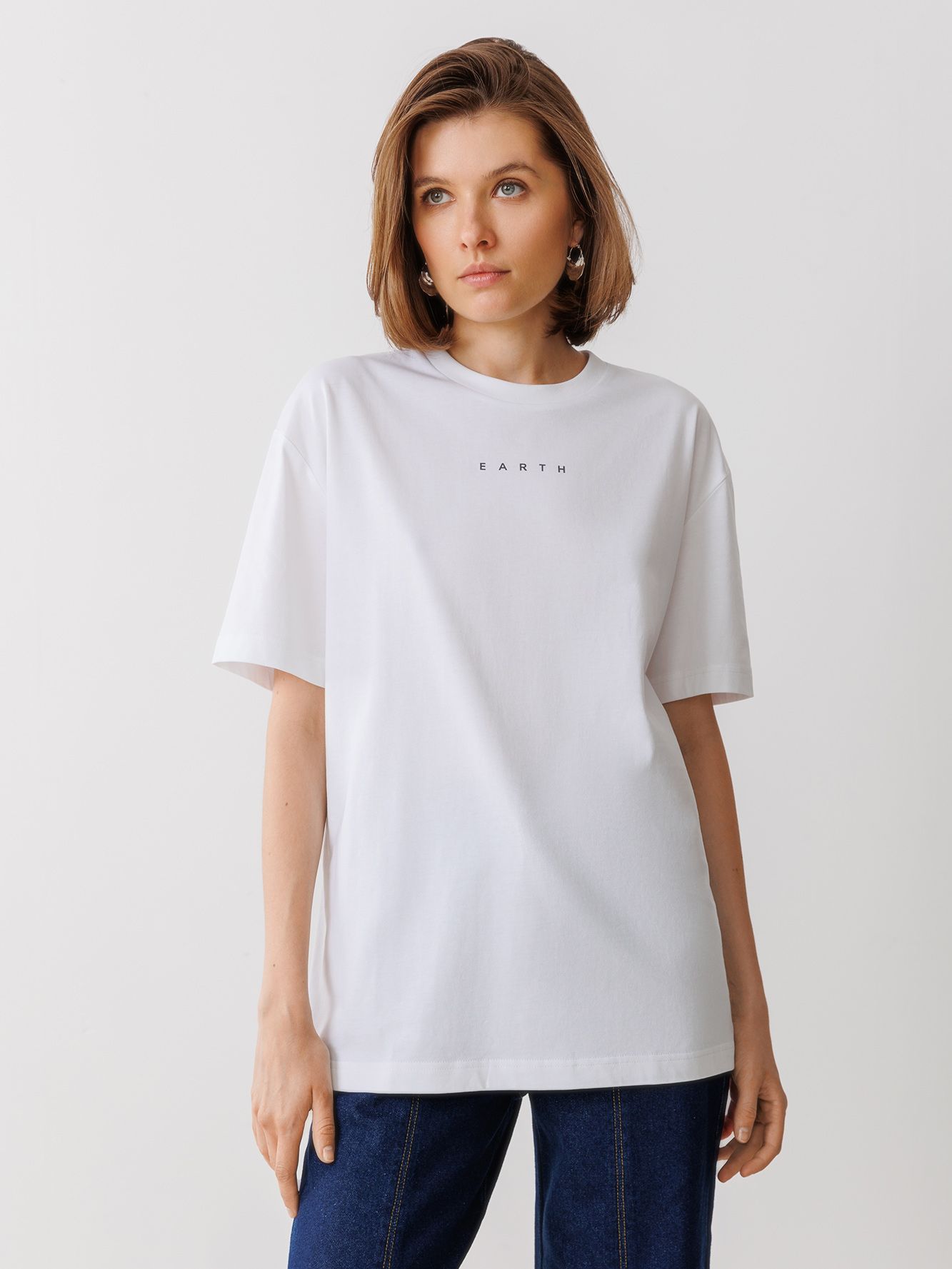изображение базовая футболка из плотного хлопка pima